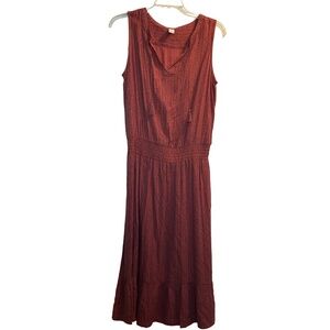 Women’s Prana Sentinel Maxi Dress in Liqueur Coral Sz MD